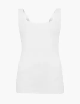 Топ майка хлопковый с круглым вырезом