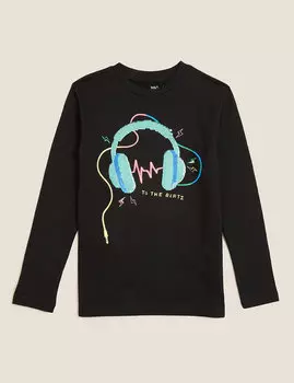 Топ с двусторонними пайетками для мальчика