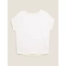 Топ с короткими рукавами и круглым вырезом, Marks&amp;Spencer