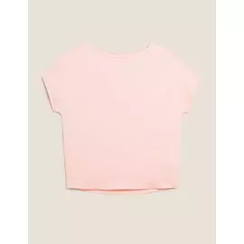 Топ с короткими рукавами и круглым вырезом, Marks&amp;Spencer