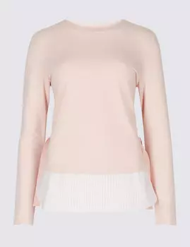 Топ с нижним слоем и завязками по бокам