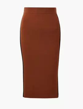 Трикотажная юбка миди