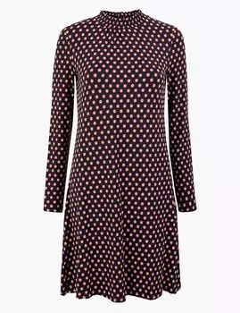 Трикотажное платье с цветочным принтом и технологией StayNEW™