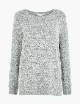 Трикотажный пижамный топ для отдыха и сна