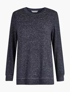 Трикотажный пижамный топ для отдыха и сна