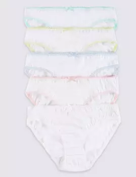 Трусы-бикини из 100%-го чистого хлопка для девочки (5 шт)