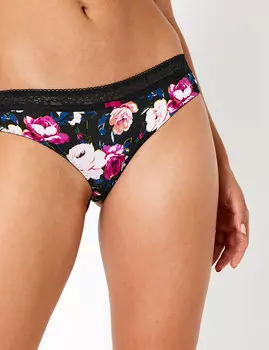 Трусы-бразилиана с кружевом Louisa