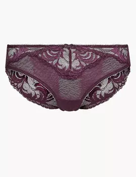 Трусы-бразилиана с кружевом Sophia