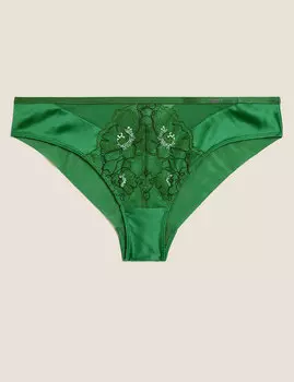 Трусы-бразилиана с вышивкой Allure Miami