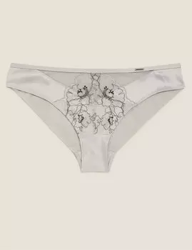Трусы-бразилиана с вышивкой Allure Miami