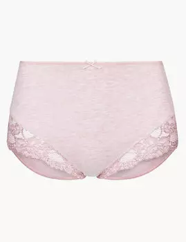 Трусы-брифы с кружевной вышивкой