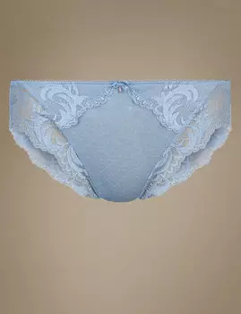 Трусы-хайлег с кружевом Sophia