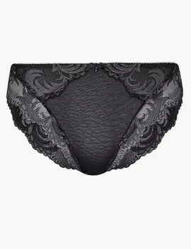 Трусы-хайлег с кружевом Sophia