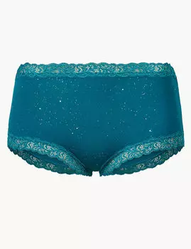Трусы-хайлег с мерцающим блеском