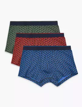 Трусы-хипстеры с принтом "звезды" (3 шт.)