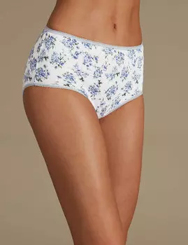 Трусы-миди (5 шт), голубой микс