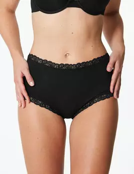 Трусы-шортики с высокой посадкой по линии талии