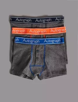 Трусы-транки хлопковые для мальчика с добавлением стретча (набор 3 пары)