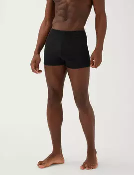 Трусы-транки из 100%-го хлопка однотонные