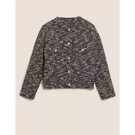 Твидовый жакет свободного кроя, Marks&amp;Spencer