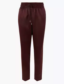 Укороченные атласные джоггеры