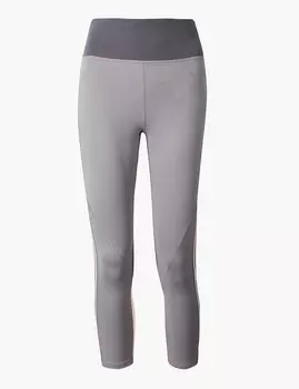 Укороченные спортивные леггинсы Quick Dry с боковыми полосками