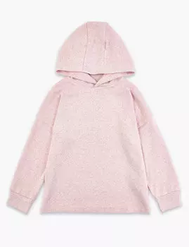 Уютный топ с капюшоном