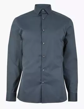 Узкая эластичная рубашка