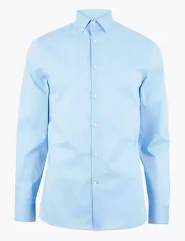 Узкая эластичная рубашка