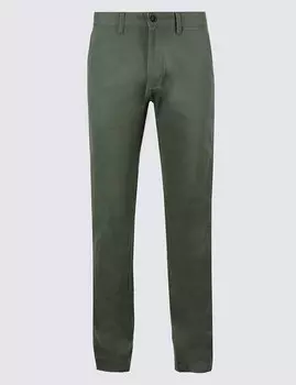 Узкие брюки чинос из чистого хлопка