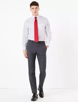 Узкие брюки в клетку