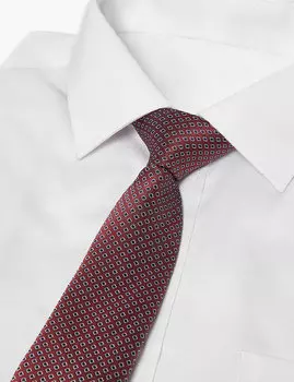Узкий галстук с геометрическим принтом