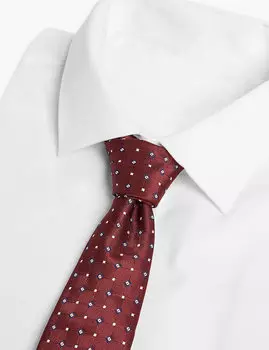 Узкий галстук с геометрическим принтом