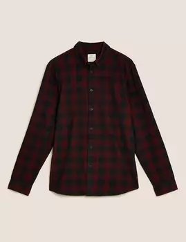 Вельветовая рубашка в клетку