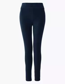 Вельветовые леггинсы с высокой талией