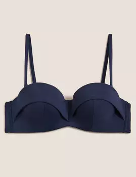 Верх топ бикини-бандо на косточках с подкладкой