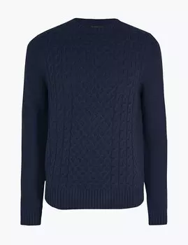 Вязаный джемпер с круглой горловиной