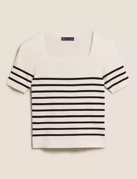 Вязаный топ Soft Touch в полоску
