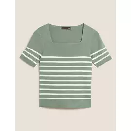 Вязаный топ Soft Touch в полоску , Marks&amp;Spencer