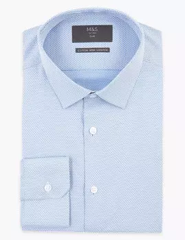 Зауженная мужская рубашка из хлопка