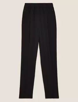 Зауженные брюки до щиколотки с карманами