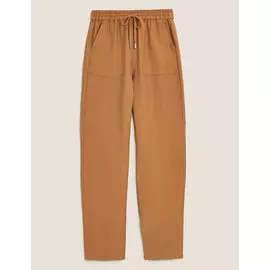 Зауженные брюки из лиоцелла Tencel ™ длиной до щиколотки, Marks&amp;Spencer