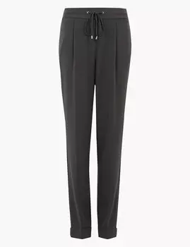 Зауженные брюки на кулиске длиной до щиколотки