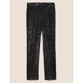 Зауженные до щиколотки брюки с пайетками, Marks&amp;Spencer
