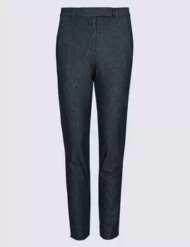 Зауженные хлопковые брюки