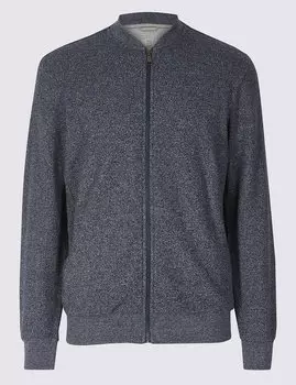 Жакет бейсбольный текстурированный на молнии