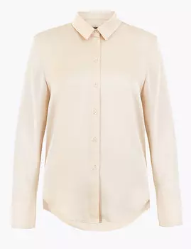 Женская атласная рубашка