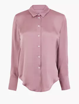 Женская атласная рубашка