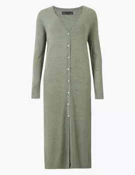 Женский кардиган длиной миди