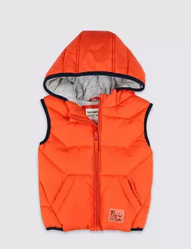 Жилет с контрастной отделкой для мальчика